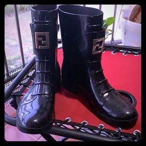 Fendi Rubber Rain Boots